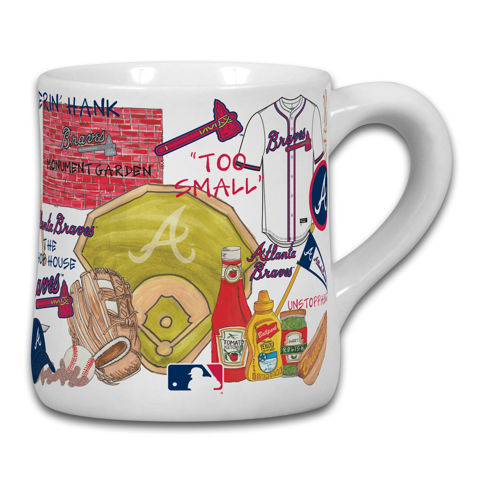 Atlanta Braves 20oz Ceramic Icon Mug