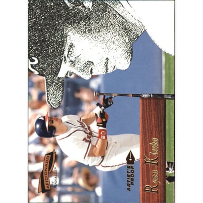 1996 Pinnacle Aficionado Artist's Proofs #107 Ryan Klesko