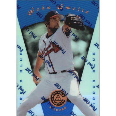 1997 Pinnacle Certified Mirror Blue #67 John Smoltz