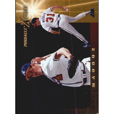 1997 Pinnacle X-Press Men of Summer #9 Greg Maddux