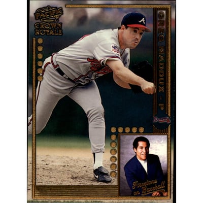1998 Crown Royale Firestone on Baseball #3 Greg Maddux