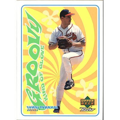 1998 Upper Deck Retro Groovy Kind of Glove #G14 Greg Maddux