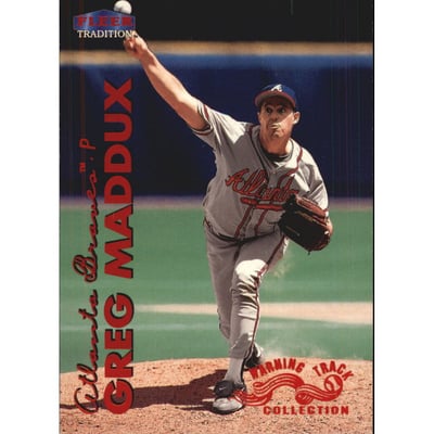 1999 Fleer Tradition Warning Track #49 Greg Maddux