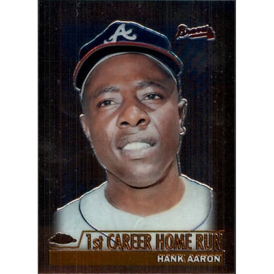 2000 Topps Chrome #237A H.Aaron MM 1st Career HR