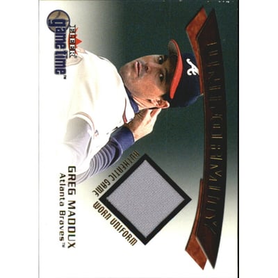 2001 Fleer Game Time Uniformity #11 Greg Maddux