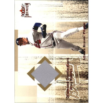 2001 Fleer Premium Diamond Dominators Game Jersey #DD8 Greg Maddux