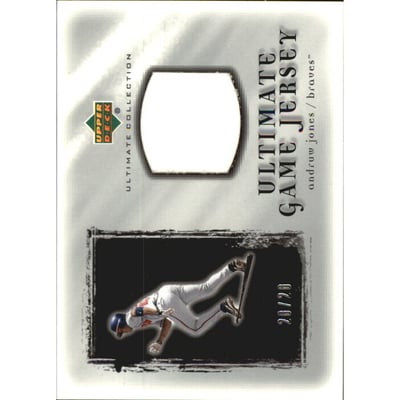 2001 Ultimate Collection Game Jersey Silver #UAJ Andruw Jones
