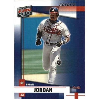 2002 Donruss Fan Club Credits #135 Brian Jordan