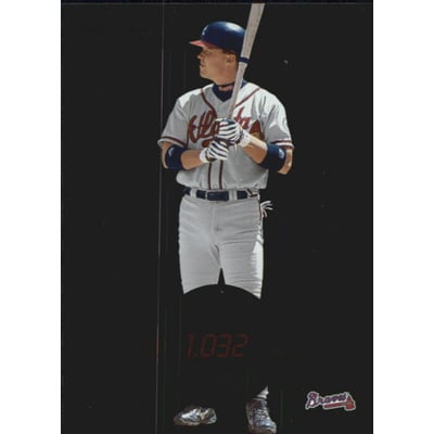 2002 Donruss Production Line #49 Chipper Jones OPS/932*