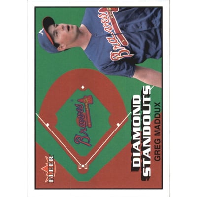 2002 Fleer Diamond Standouts #8 Greg Maddux