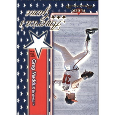 2002 Fleer Maximum Americas Game Jersey #13 Greg Maddux