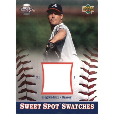 2002 Sweet Spot Swatches #SGM Greg Maddux