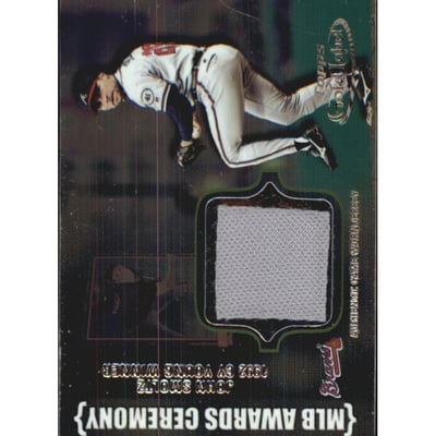 2002 Topps Gold Label MLB Awards Ceremony Relics Titanium #JS John Smoltz CY Jsy
