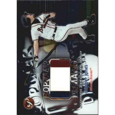 2002 Topps Pristine Popular Demand #CJ Chipper Jones Jsy