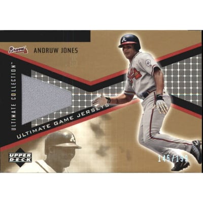 2002 Ultimate Collection Game Jersey Tier 4 #AJ Andruw Jones