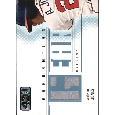2002 Upper Deck 40-Man Gargantuan Gear #GAJ Andruw Jones