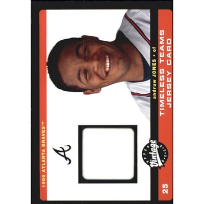 2002 Upper Deck Vintage Timeless Teams Game Jersey #JAJ Andruw Jones Jsy