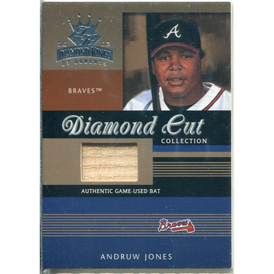 2003 Diamond Kings Diamond Cut Collection #DC99 Andruw Jones Bat/500