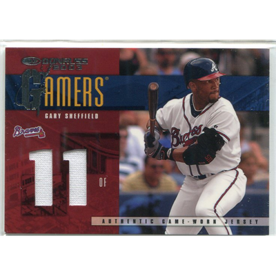 2003 Donruss Gamers Jersey Number #41 Gary Sheffield