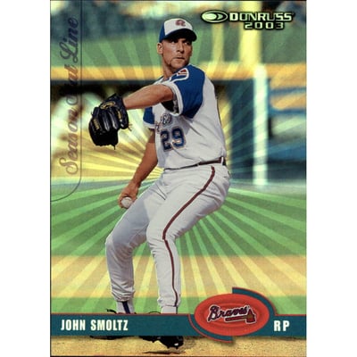 2003 Donruss Stat Line Season #239 John Smoltz/55