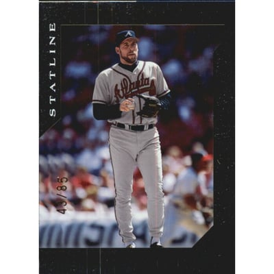 2003 Donruss Team Heroes Stat Line #26 John Smoltz/85