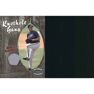 2003 Fleer Splendid Splinters Knothole Gang Game Jersey #GM Greg Maddux
