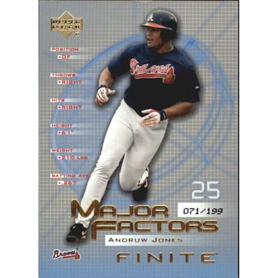 2003 Upper Deck Finite Gold #104 Andruw Jones MF