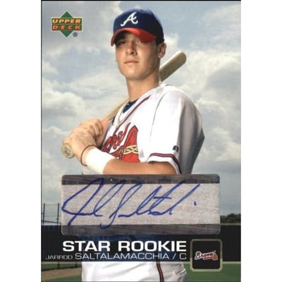 2003 Upper Deck Prospect Premieres Autographs #P34 Jarrod Saltalamacchia