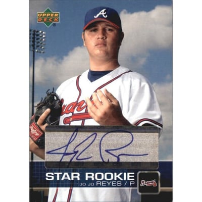 2003 Upper Deck Prospect Premieres Autographs #P39 Jo Jo Reyes
