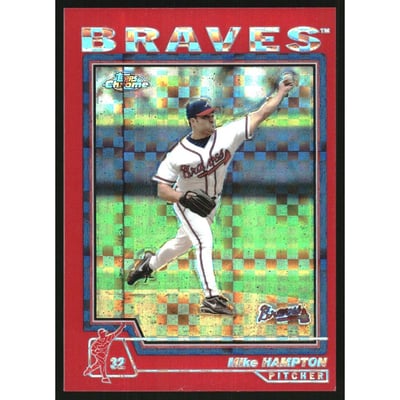 2004 Topps Chrome Red X-Fractors #104 Mike Hampton