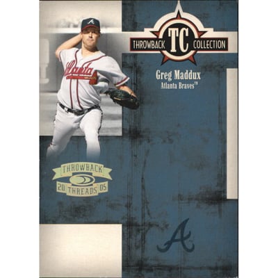 2005 Throwback Threads Throwback Collection Spectrum #TC36 Greg Maddux