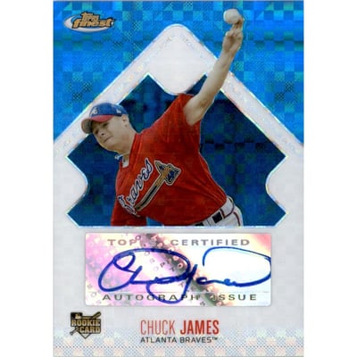 2006 Finest X-Fractors Blue #151 Chuck James AU