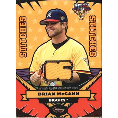 2006 Topps Update All Star Stitches #BM Brian McCann Jsy