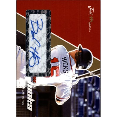 2008 Just Autographs Signatures Gold #33 Brandon Hicks