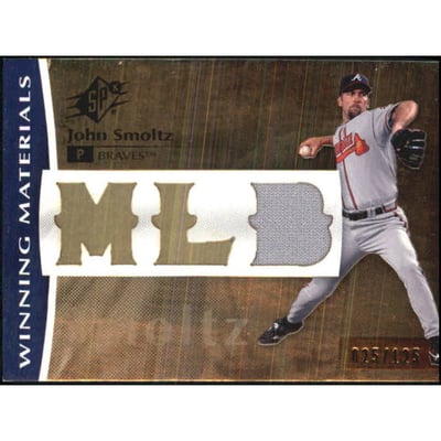 2008 SPx Winning Materials MLB 125 #SM John Smoltz