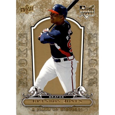 2008 UD A Piece of History Gold #104 Brandon Jones
