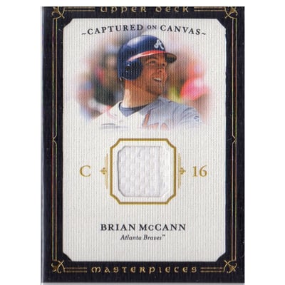 2008 UD Masterpieces Captured on Canvas #CCBM Brian McCann