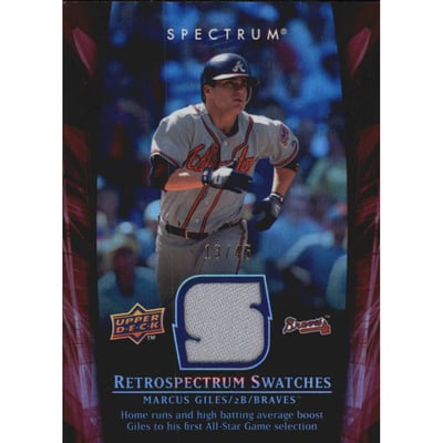 2008 Upper Deck Spectrum Retrospectrum Swatches Red #MG1 Marcus Giles
