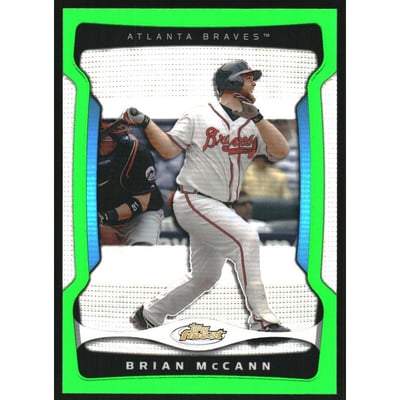 2009 Finest Refractors Green #16 Brian McCann