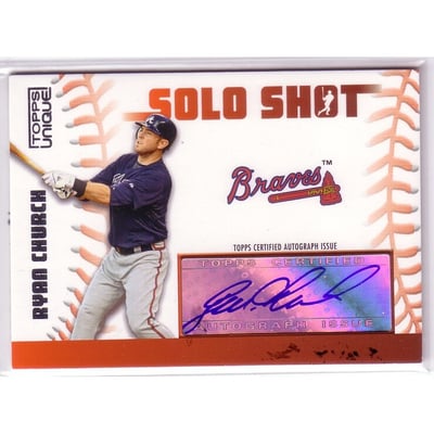 2009 Topps Unique Solo Shots Autographs #RC Ryan Church