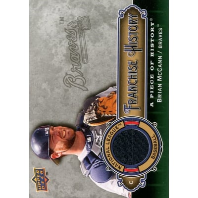 2009 UD A Piece of History Franchise History Jersey #FHBM Brian McCann