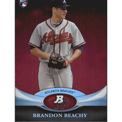 2011 Bowman Platinum Ruby #25 Brandon Beachy