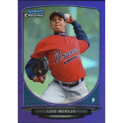 2013 Bowman Chrome Prospects Purple Refractors #BCP151 Luis Merejo