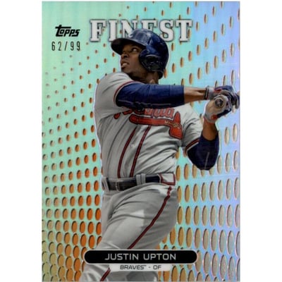 2013 Finest Orange Refractors #75 Justin Upton