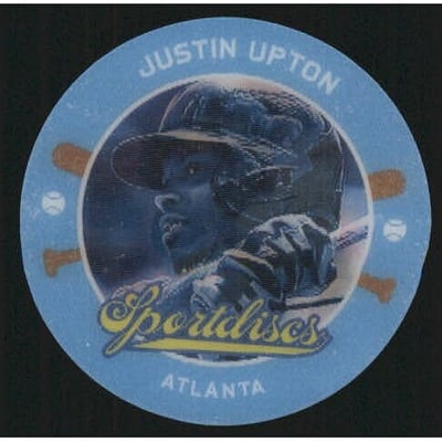 2013 Hometown Heroes Sport Discs Black #14 Justin Upton
