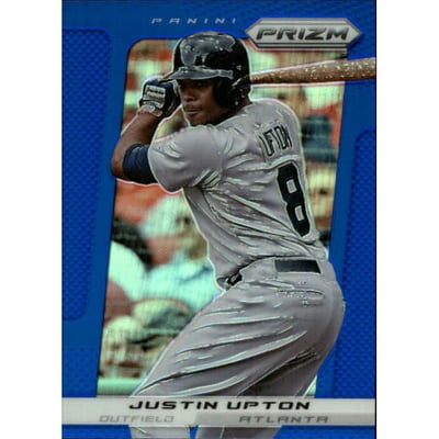 2013 Panini Prizm Prizms Blue #116 Justin Upton