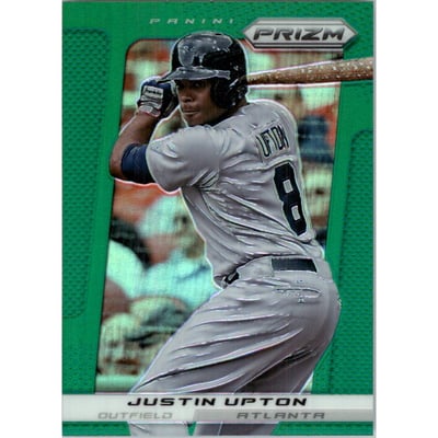 2013 Panini Prizm Prizms Green #116 Justin Upton