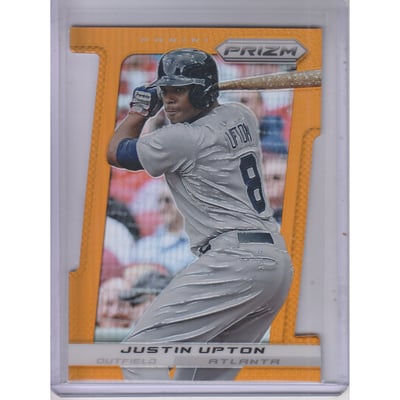 2013 Panini Prizm Prizms Orange Die-Cut #116 Justin Upton