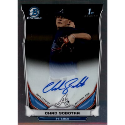 2014 Bowman Chrome Draft Draft Pick Autographs Refractors #BCACSO Chad Sobotka
