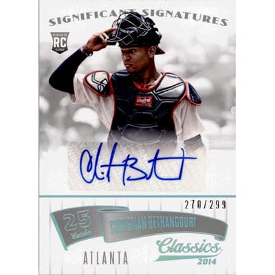 2014 Classics Significant Signatures Silver #82 Christian Bethancourt/299